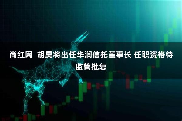 尚红网  胡昊将出任华润信托董事长 任职资格待监管批复
